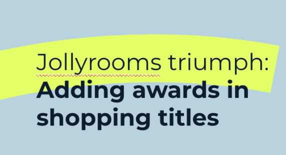 Jollyrooms triumf: Att lägga till utmärkelser i shoppingtitlar